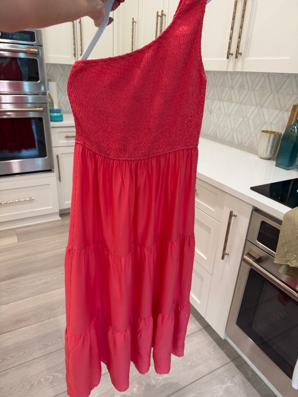 Zesica coral off the shoulder sundress, Women's size M